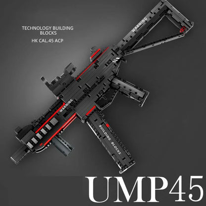 Military Series UMP45 Submachine Gun Building Block Toy – Compatible with Lego, Kids Birthday Gift