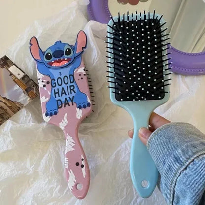 Miniso Disney Lilo & Stitch Air Cushion Massage Comb – Cartoon Stitch Hairbrush for Kids & Students