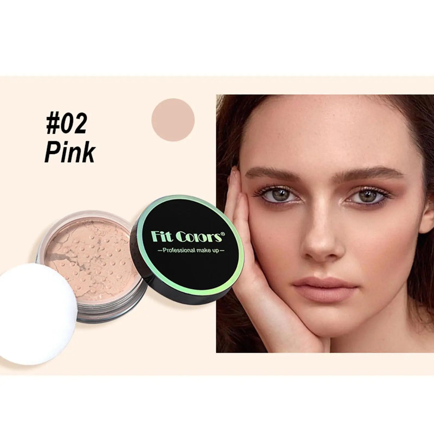 Korean Loose Powder – Full Brightening Concealer, Mineral Face Foundation, Long-Lasting Pressed Compact Makeup Powder