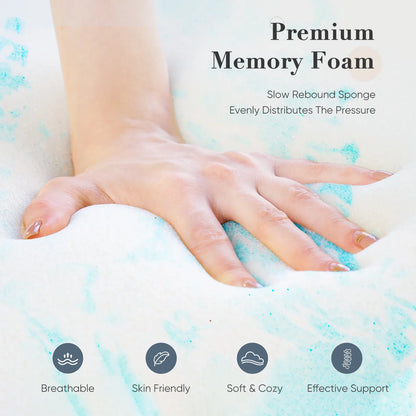 2-3 Inch Gel Memory Foam Mattress Topper - Full Size Cooling, Soft, and Breathable Bed Topper for School Bedroom