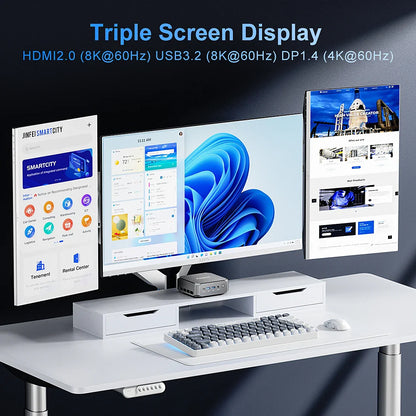 Firebat A6 Mini PC – AMD R7 6800H 8-Core, 16GB DDR5, 512GB SSD, WiFi 6 & BT5.2 Desktop Computer