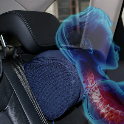 Memory Foam Children's Car Seat Headrest - Safety Neck Pillow for Kids, Car Interior Accessory