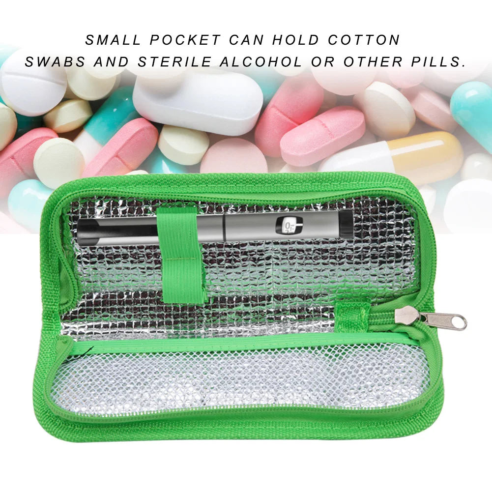 Portable Diabetic Insulin Cooler Bag – Insulin Case Organizer, Travel Insulated Case for Diabetic Patients