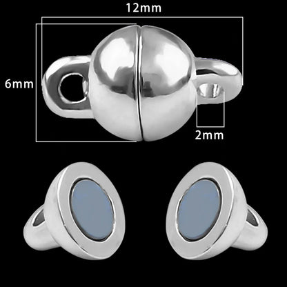 Magnetic Jewelry Clasps - Strong Buckle Connectors with Lobster Clasps for DIY Bracelets, Necklaces & Jewelry Making