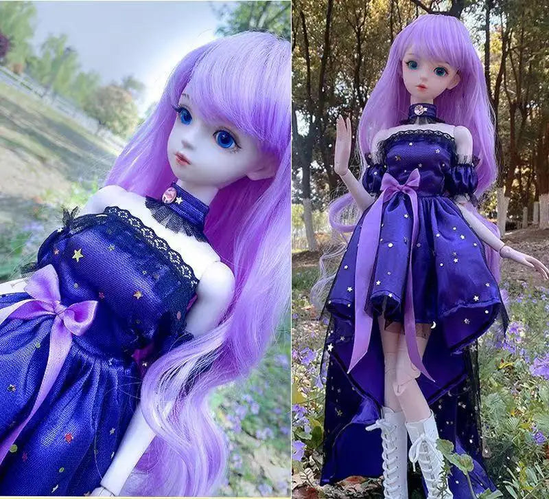 60cm BJD Doll Clothes – Cute Kawaii Outfits for 1/3, 1/4 & 1/6 Dolls, Variety of Accessories for Children’s Toys