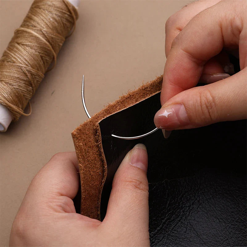 KRABALL Hand Bookbinding Tools Kit — 33/41/49pcs DIY Craft Supplies with Paper Awl, Steel Curved Needles, Ruler & Wax Thread