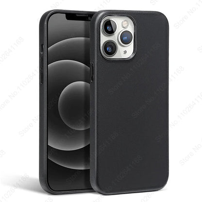 iPhone MagSafe Leather Case - Original Animated Cover for iPhone 13/14/15/16 Pro Max with Magnetic Wireless Charging Support