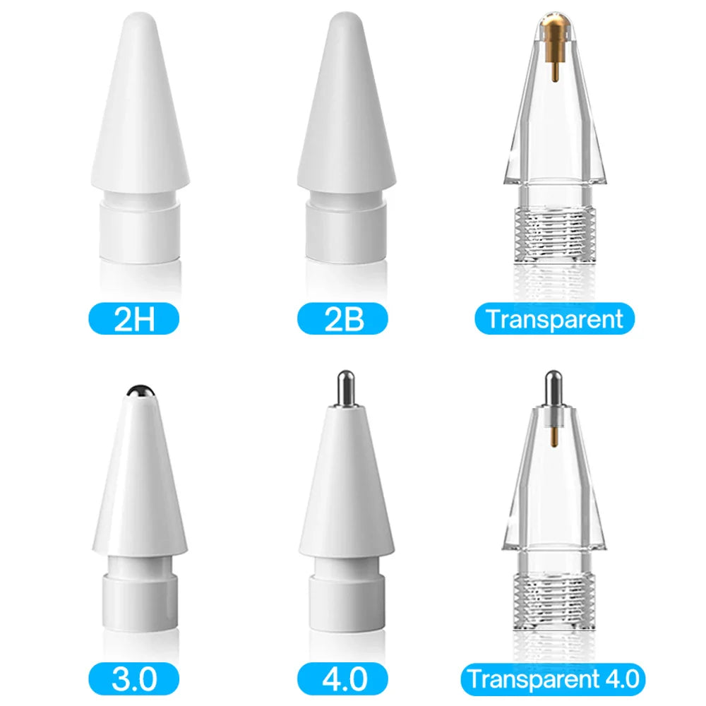 Apple Pencil Replacement Tip | Nib for 1st & 2nd Generation, 2H/2B 4.0 Transparent