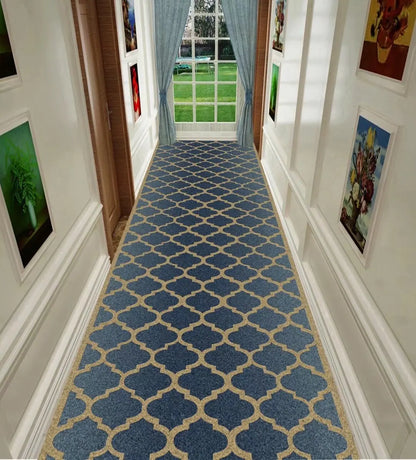 Nordic Modern Long Corridor Rug – Durable Washable Carpet Runner for Hallway, Stairway & Home