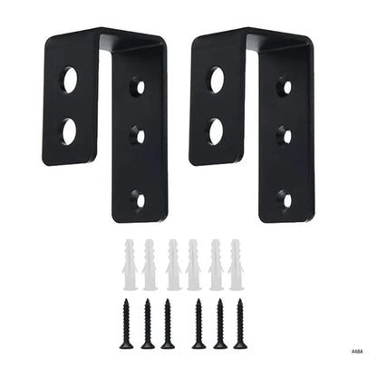 Door Security Barricade Brackets - U-Shaped Locking Clamps for Home Barn Shed Garage Gate Safety Support