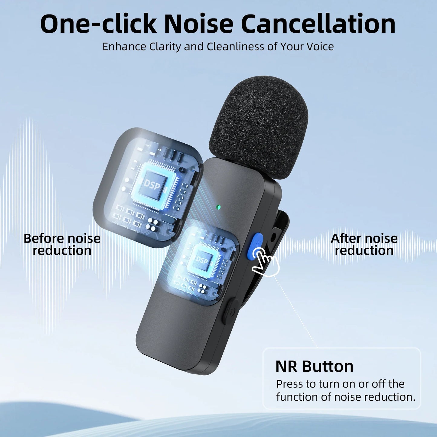 BOYA BY-V Wireless Lavalier Microphone – Professional Mini Mic for iPhone, iPad, Android, Live Broadcast, Gaming, Recording & Vlog