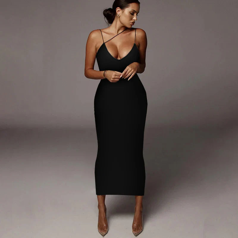 Dulzura Women’s Leopard Bodycon Midi Dress – Party, Club & Evening Streetwear Summer 2024 Wholesale