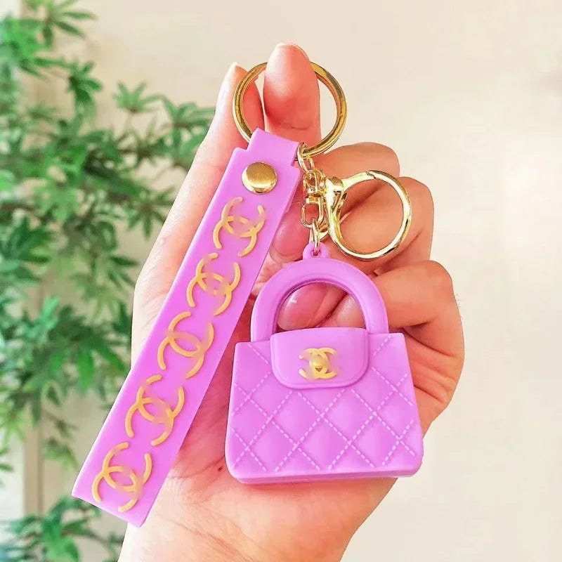 Cartoon Donkey Mini Handbag Keychain – Cute Fragrant Bag Pendant for Girls, Car Keys & Birthday Gift
