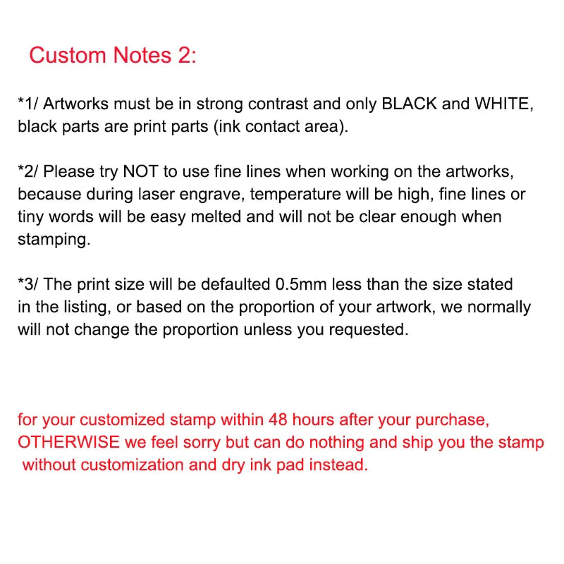 Custom Self-Inking Rectangular Stamp – Personalized 1-4 Line Office Stamp with Text, Logo, Image, or Drawing