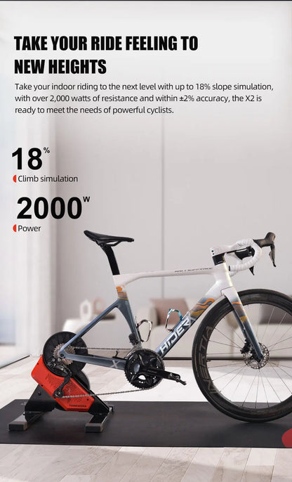 ThinkRider X2 Smart Bike Trainer - MTB & Road Bicycle, Built-in Power Meter, Home Trainer Compatible