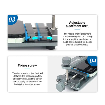 Efficient LCD Screen Separator SUNSHINE SS-601G - Rapid Heating, Free Clamping Fixture for Quick Mobile Phone Screen Removal
