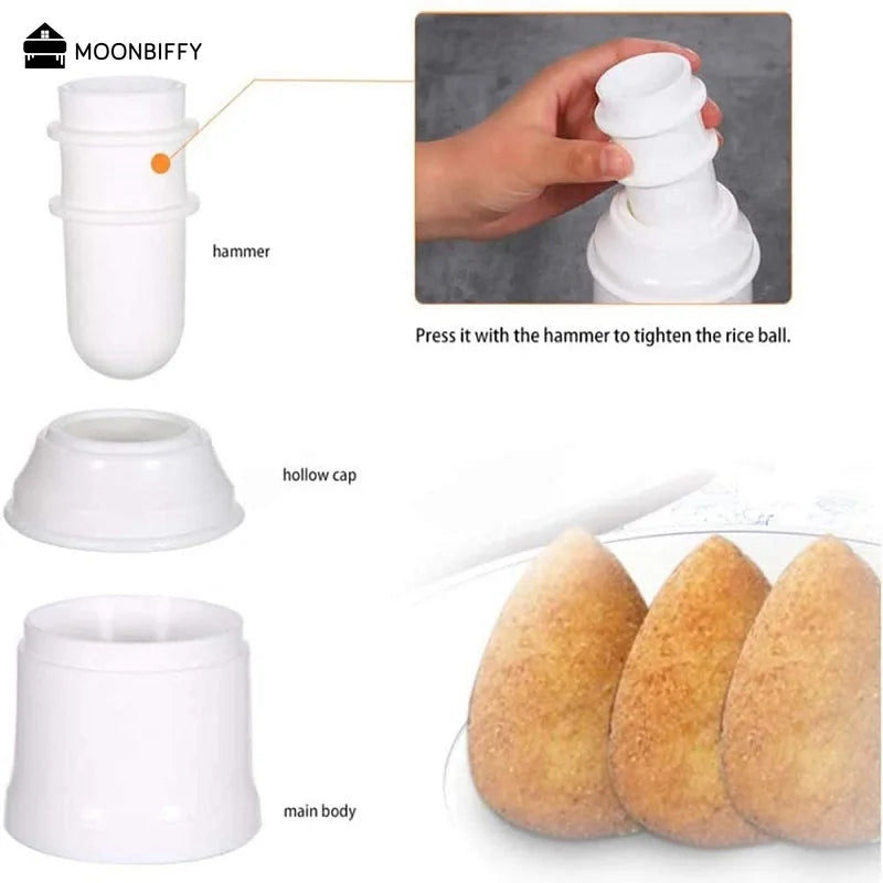DIY Arancini and Sushi Maker - Handmade Rice Ball Mold for Homemade Italian Food and Sushi, Kitchen Accessories