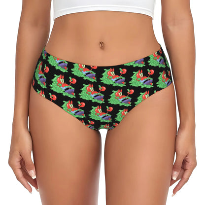 Women’s Anime Graphic Brief Panties - Soft Cartoon Print Underwear