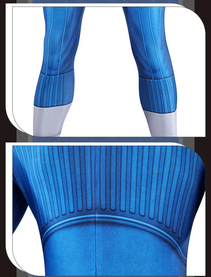 Fantastic Four Thing & Reed Richards Cosplay Costume – Blue Invisible Man Jumpsuit for Halloween & Superhero Events