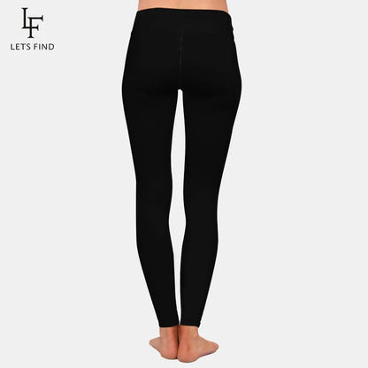 LETSFIND Women’s High Waist Full Leggings – Solid Colors, Black/Blue/Grey/Wine Red, High Elasticity & Comfort Fit