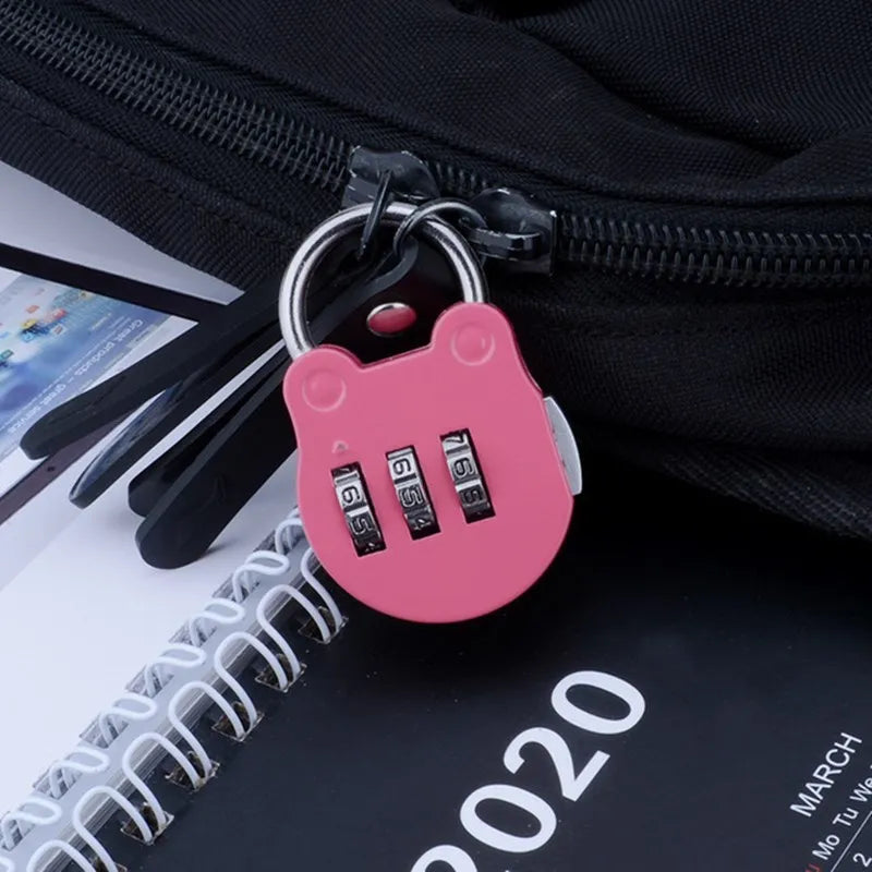 KK&FING 3-Digit Combination Padlock – Luggage, Gym Locker, and Drawer Safe Lock for Travel and Security