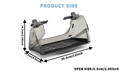 Center Console Organizer for Tesla Model 3 & Model Y Highland – Anti-Slip Under Screen Storage Box with Screen Back Storage
