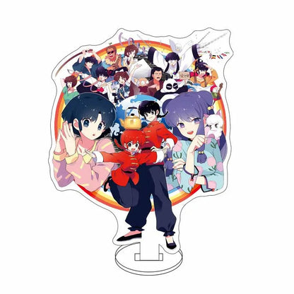 Ranma 1/2 Acrylic Stand Figure — 15cm Tendou, Akane, Hibiki & Ryoga Anime Model Plate, Cartoon Doll for Bedroom Display