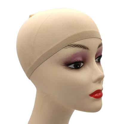 Ventilated Nylon Mesh Wig Cap – Stretchy, Breathable, Extra Thin Stocking Hairnets for Wigs, Available in 1/6/12 Bags