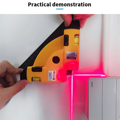 90° Infrared Laser Level - Vertical Horizontal Line Projection for Accurate Floor Tiling Measurement, Square Laser