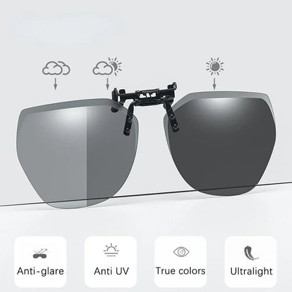 Polarized Clip-On Myopia Glasses – Night Vision Driving Goggles UV Resistant Outdoor Sunglasses