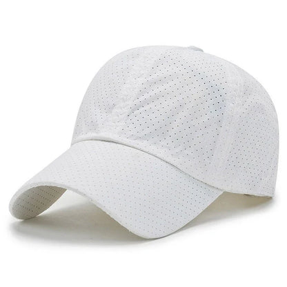 Quick Dry Mesh Sports Cap - Breathable Sun Hat for Running, Golf, Tennis, Jogging & Outdoor Activities