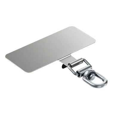 360° Rotatable Stainless Steel Phone Lanyard Clip Patch – Ultra-Thin Self-Adhesive Mobile Phone Tether Tab Holder for Case Strap Attachment
