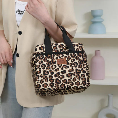 Thickened Nylon Insulated Lunch Bag – Large Capacity Portable Lunch Box with Aluminum Foil Lining for Work, Picnic, or School