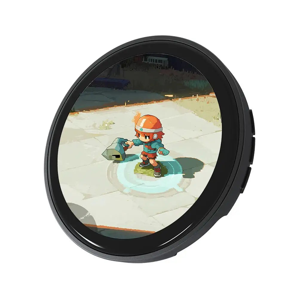 Dynamic Electronic Anime Badge - Touch-Control Digital Display for Photos, GIFs & Videos