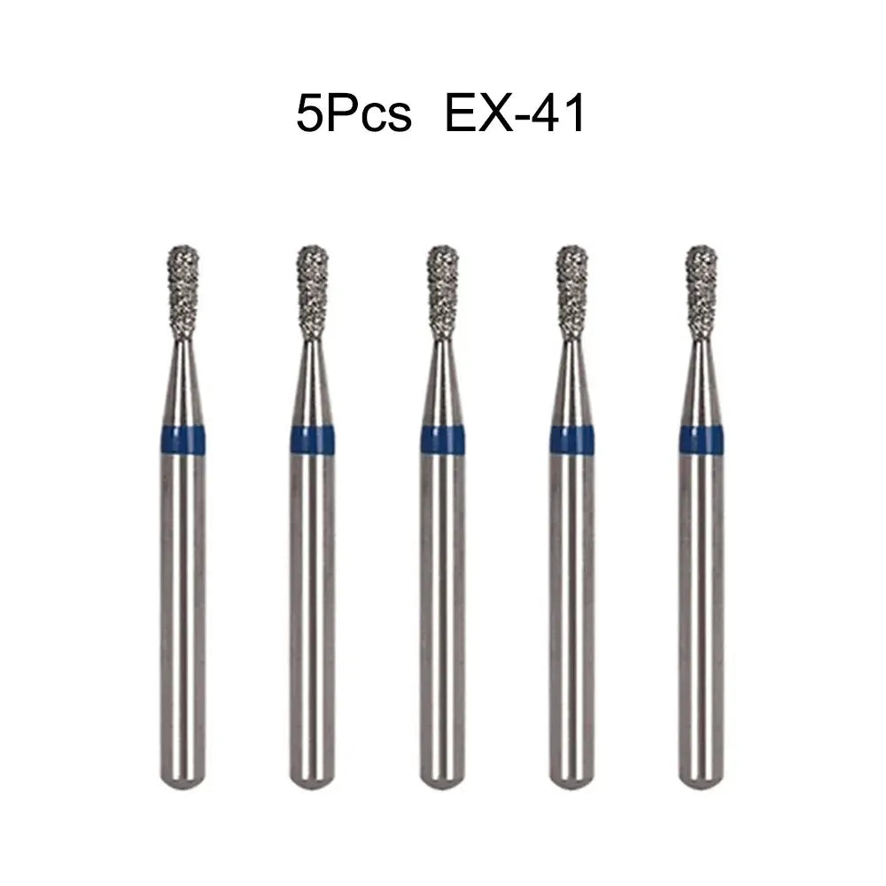 5pcs Dental Diamond Burs Drill FG 1.6mm – High-Speed Handpiece Burs for Polishing & Whitening