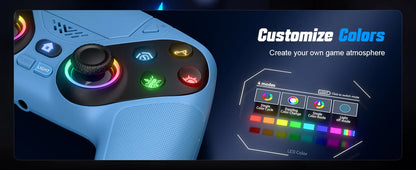 Wireless Bluetooth Gamepad Controller – Dual Vibration Turbo for PS5, PS5 Pro, PS5 Slim & PC