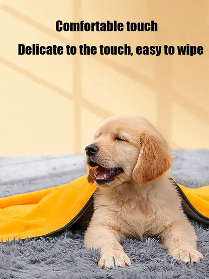 Large Absorbent Pet Towel – Dog and Cat Bathing Towel, Fast Drying