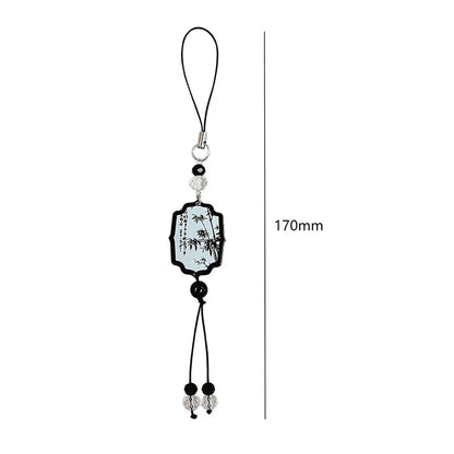 Chinese Style Phone Lanyard - Retro Tassel Anti-Lost Strap with Keychain & Bag Charm