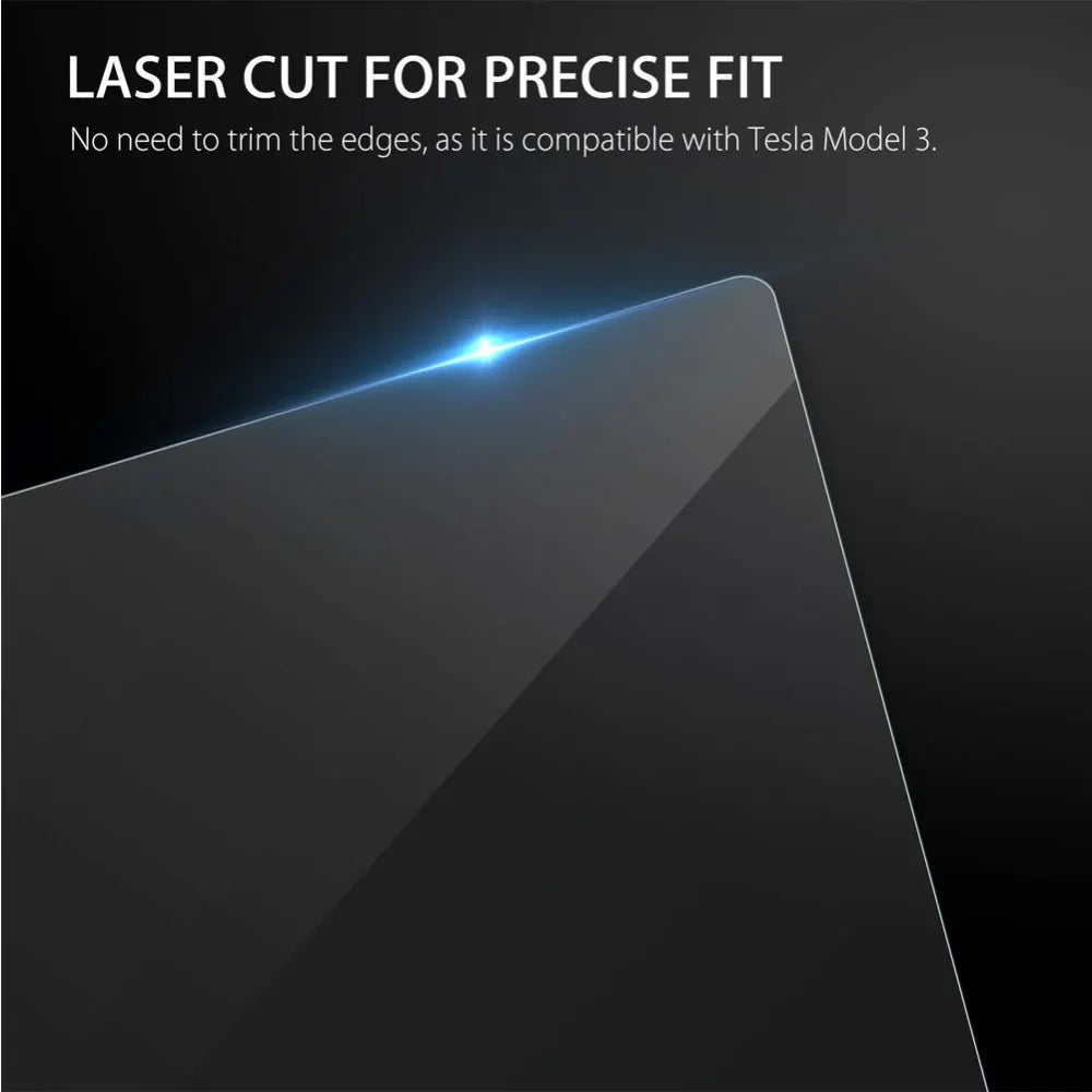 Touch Screen Protector for Tesla Model 3/Y — 15-Inch Tempered Glass Film for Center Control Screen & Navigation Protection