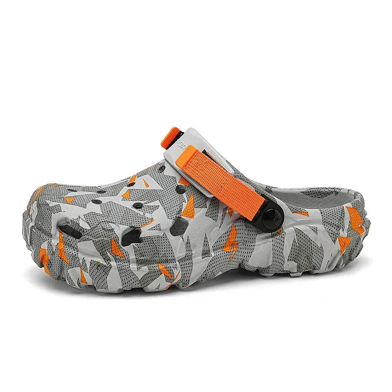 Men’s Clogs & Sandals – Camouflage Garden Shoes, Outdoor Flip Flops & Home Slippers