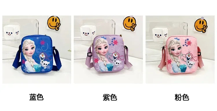 MINISO Disney 2024 Princess Series Crossbody Bag – "Frozen 2" Elsa & Sophia Cartoon Shoulder Bag, Girls Casual Fashion Handbag
