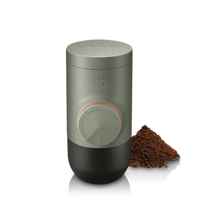 WACACO Minipresso GR2 – Portable Espresso Machine for Outdoor, Compatible with Ground Coffee, Travel & Camping Coffee Maker Gift