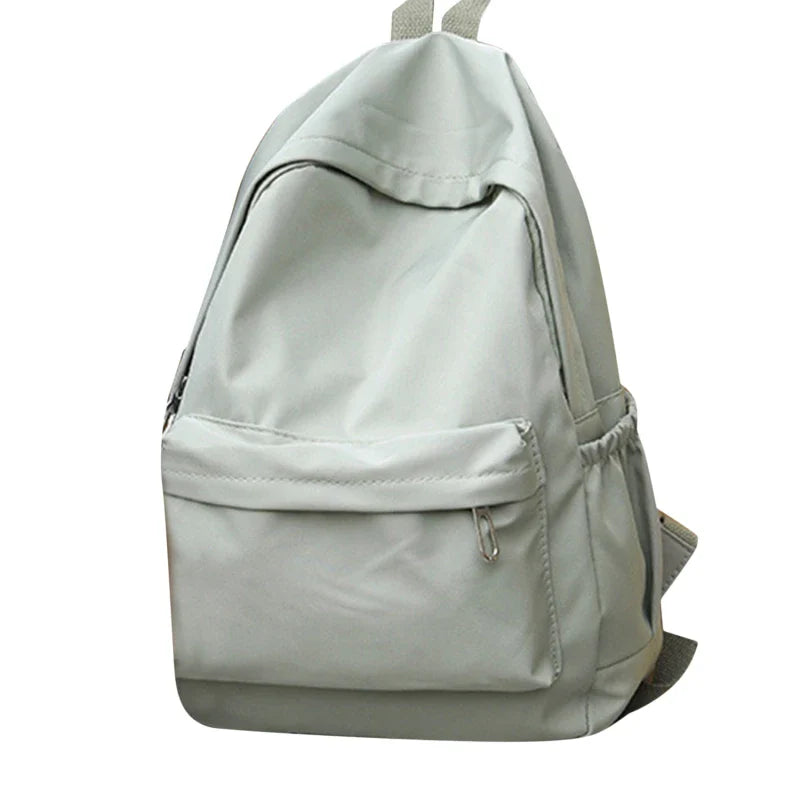 Women’s Waterproof School Backpack | Large Capacity Solid Color Daypack for Teens & Students