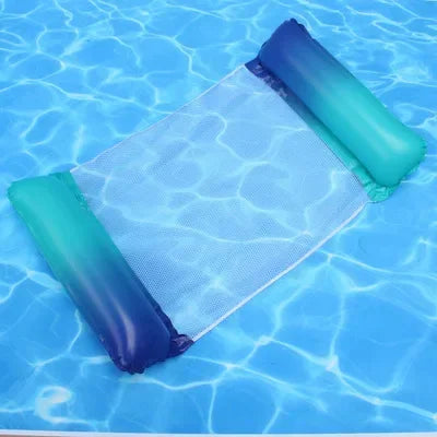 New Inflatable Water Hammock Recliner - Floating Swimming Mattress and Pool Party Lounge Bed