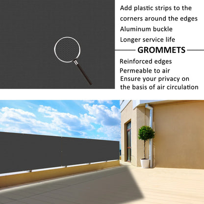 Balcony Privacy Fence Netting – 1×3m / 1×6m Sun Shade Mesh Screen Cover for Garden, Courtyard & Outdoor Fence Protection (1–2 PCS)