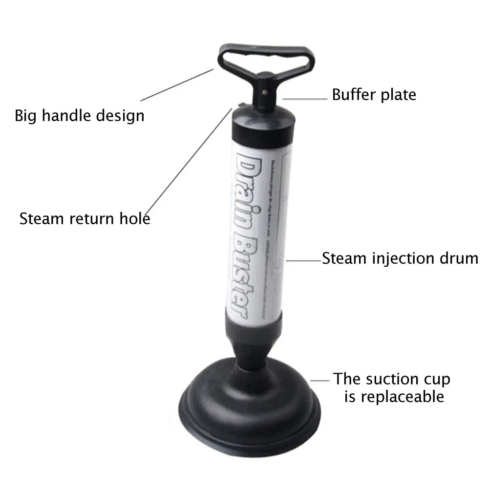 High Pressure Toilet Plunger – Anti-Clogging Suction Cup Drain Cleaner for Bathroom & Kitchen Sinks