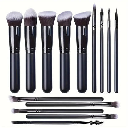 14PCS Makeup Brushes Set – Soft & Fluffy Foundation, Blush, Powder, Eyeshadow Brushes, Perfect Christmas Gift