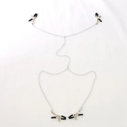 Stainless Steel Nipple Clip Accessories – Butterfly Style Metal Body Jewelry for Couples