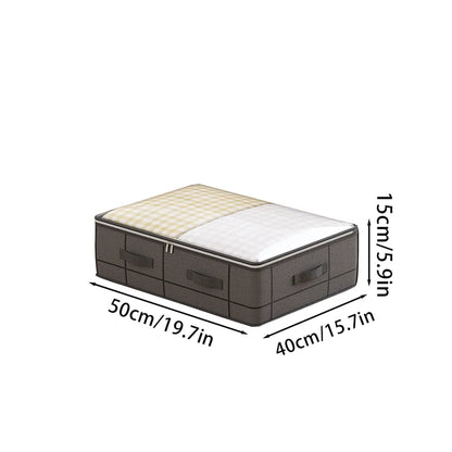 Heavy-Duty Under-Bed Storage Bag – Foldable Box with Large Transparent Window for Clothes, Bedding & Dorm