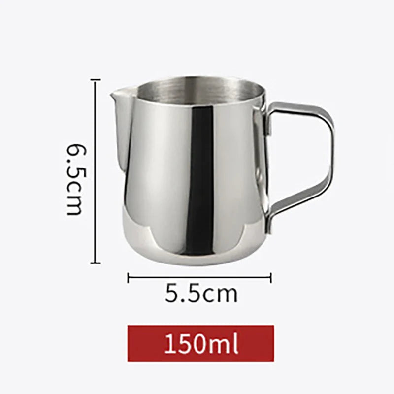 Stainless Steel Milk Frothing Pitcher Jug – 100ML–2000ML Espresso Barista Latte & Cappuccino Cream Foam Maker Cup